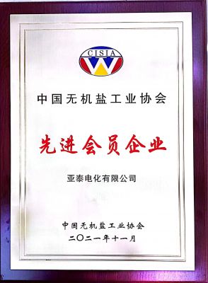 中國無機鹽工業協會先進會員單位